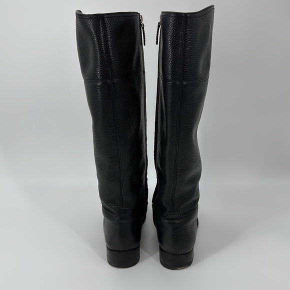 Tory Burch black leather zip up boots size 9.5 M - Picture 3 of 7